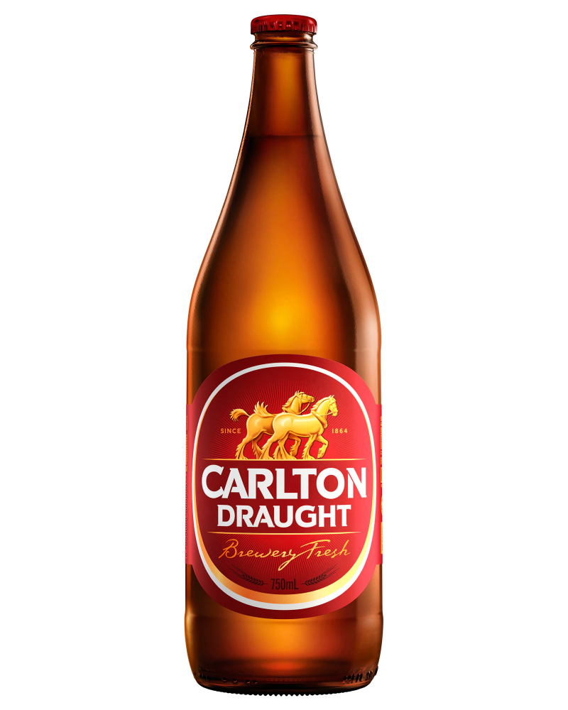 Tipple Carlton Draught Longneck 750mL delivered fast